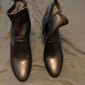 Franco Sarto black leather boots